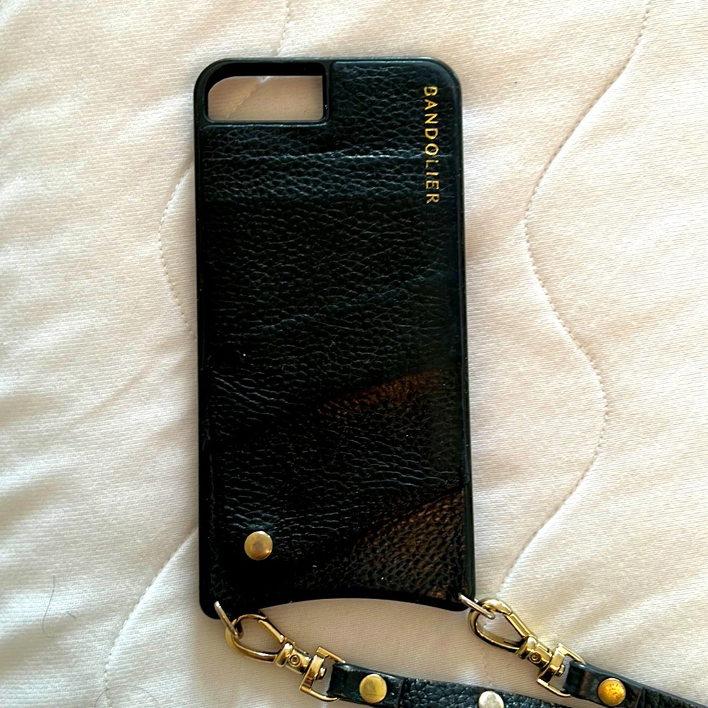 Bandolier Sarah pebbled leather crossbody iPhone 6/7/8 plus